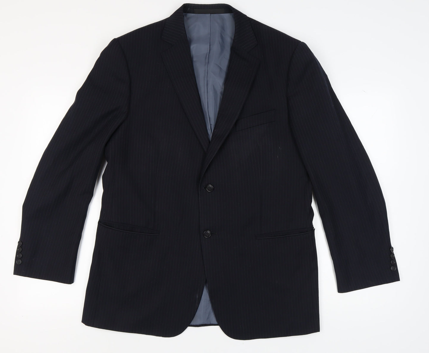 Mens UK Size 42 Marks and Spencer Regular Blue Suit Jacket