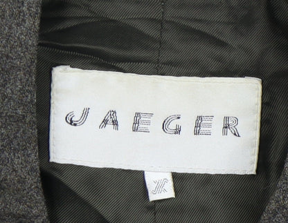 Jaeger Women's Size 14 Wool Suit Jacket Grey