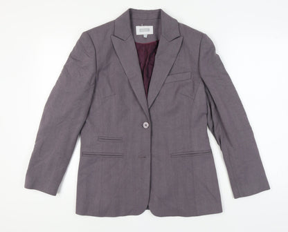 NEXT Women Grey Blazer Size 14 Classic Business