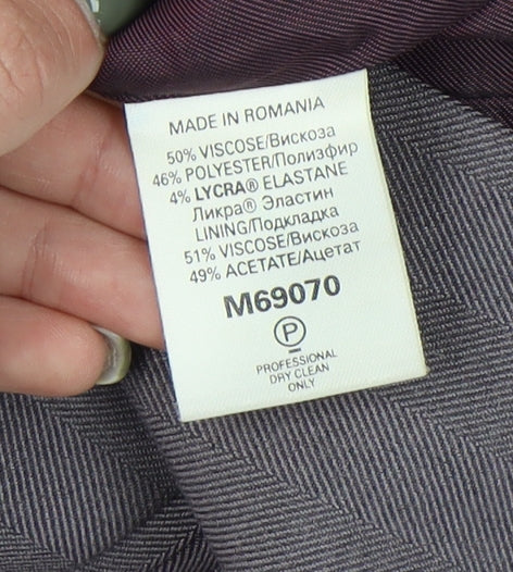 NEXT Women Grey Blazer Size 14 Classic Business