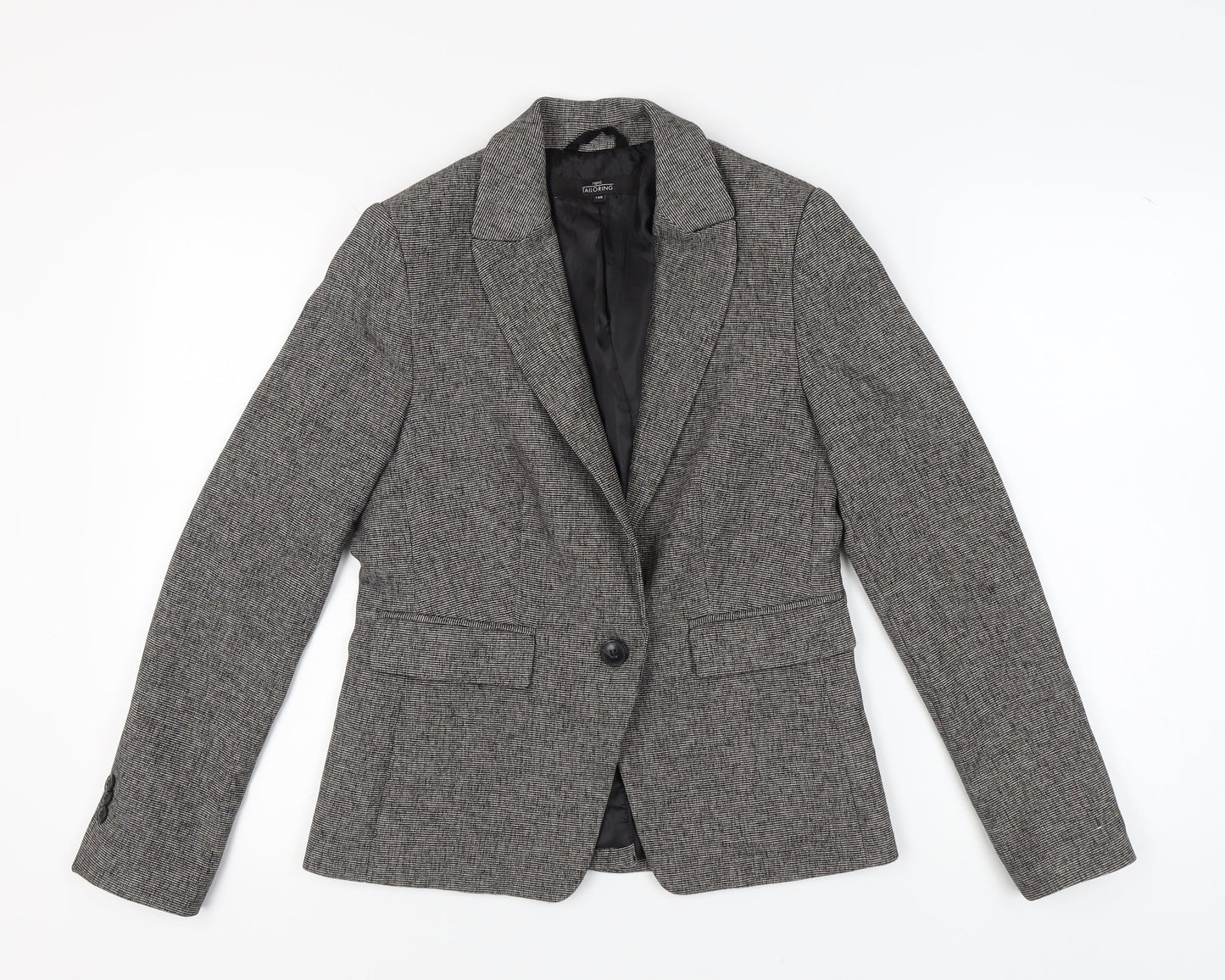Next Women’s Grey Blazer, Size 10, Single-Breasted