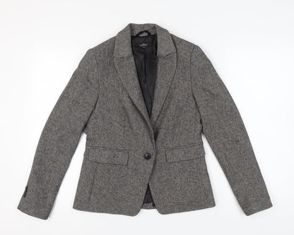 Next Women’s Grey Blazer, Size 10, Single-Breasted