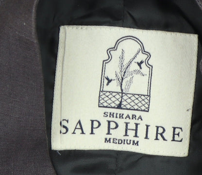 Shikara Sapphire Men's Black Waistcoat Medium