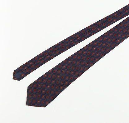 Pierre Cardin Men's Blue Geometric Slim Tie