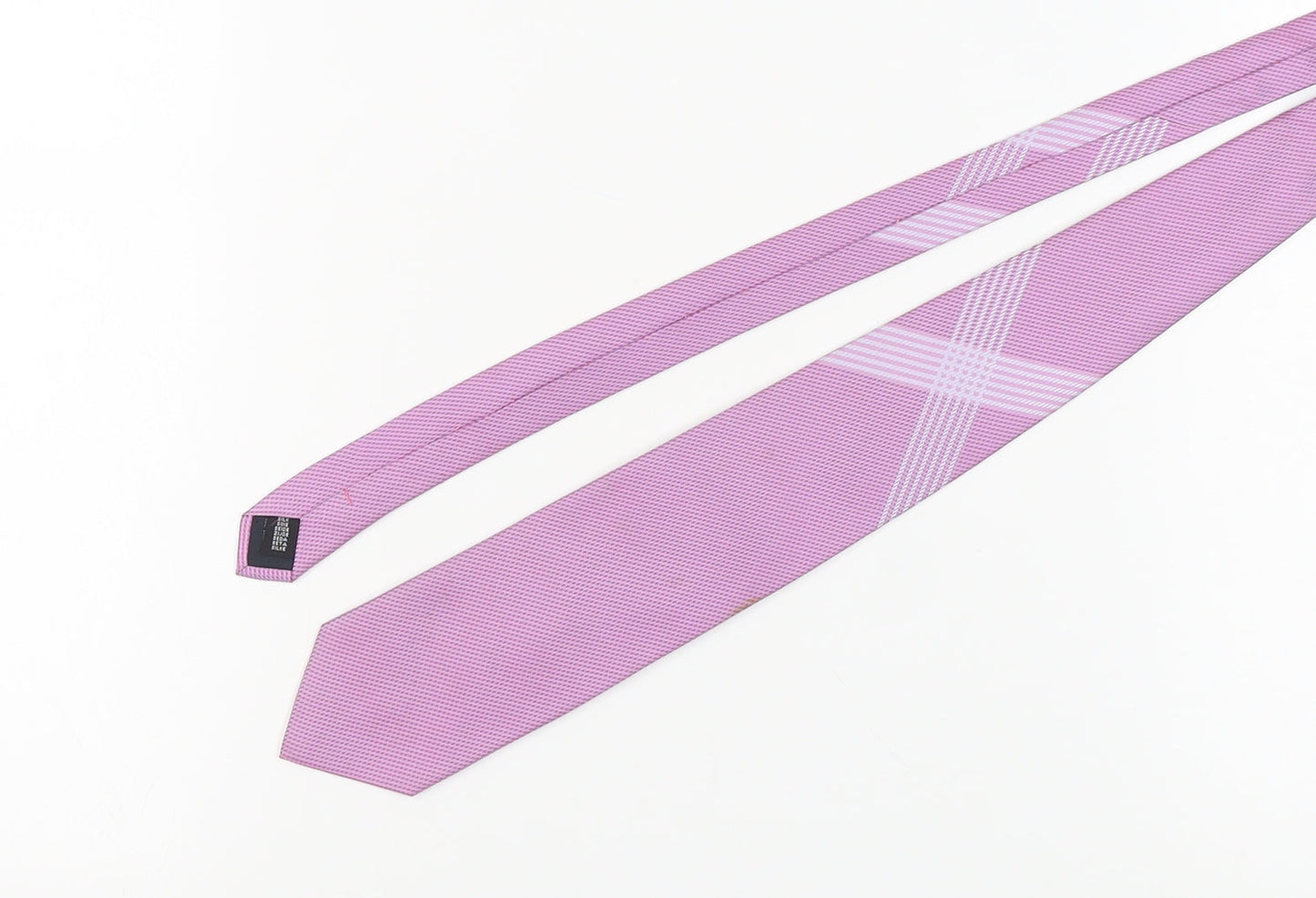Mens Daniel Hechter Pink Plaids & Checks 100%  Tie