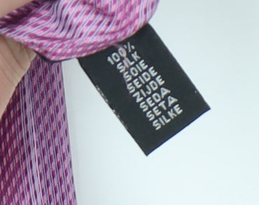 Mens Daniel Hechter Pink Plaids & Checks 100%  Tie