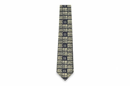 Paulo Men's Blue Geometric Silk Tie