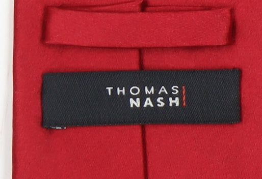 Thomas Nash Men's Red Silk Tie, New With Tags
