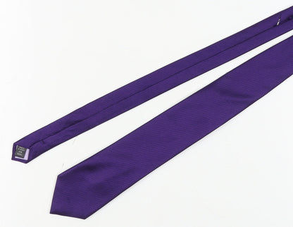 Jeff Banks Men's Purple Silk Slim Tie