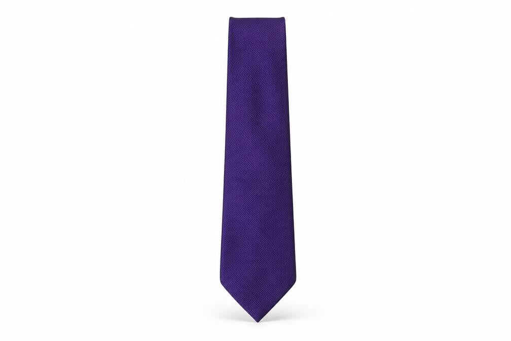 Mens Jeff Banks Purple  100% Silk Slim Tie