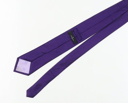 Jeff Banks Men's Purple Silk Slim Tie
