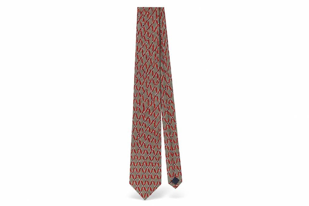 Mens René Chagal Multicoloured Geometric 100% Polyester  Tie