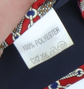 René Chagal Men's Red Beige Geometric Tie