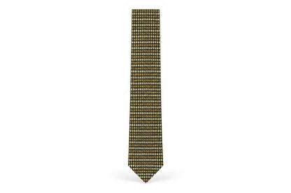 Mens Havana Multicoloured Geometric 100% Polyester Designer Tie