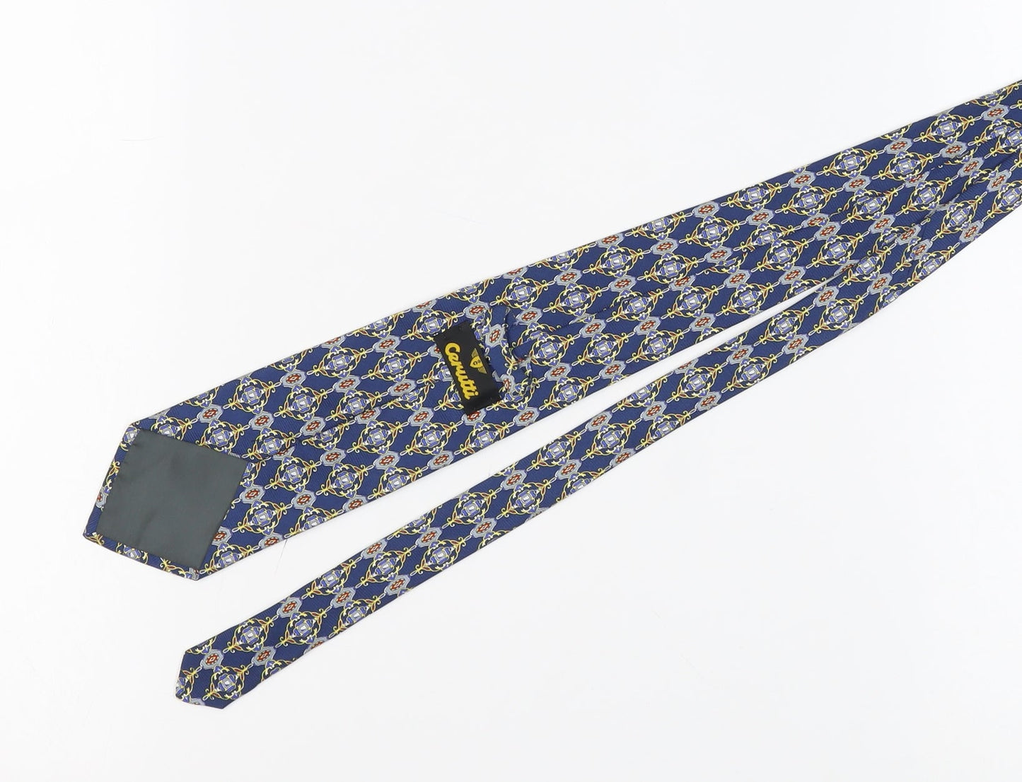 Cerutti Men's Blue Geometric Silk Tie