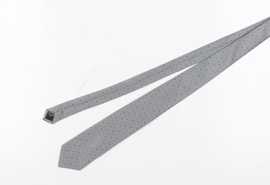 Skopes Men's Grey Polka Dot Tie - 100% Polyester