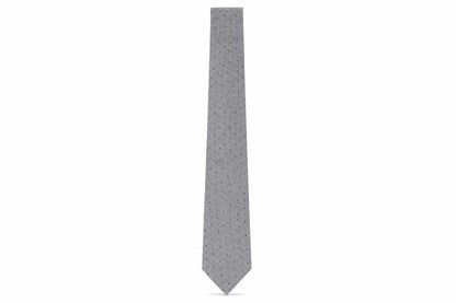 Mens Skopes Grey Polka Dot 100% Polyester  Tie