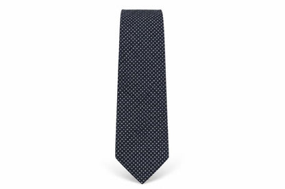 Mario Armani Men's Blue Silk Geometric Tie