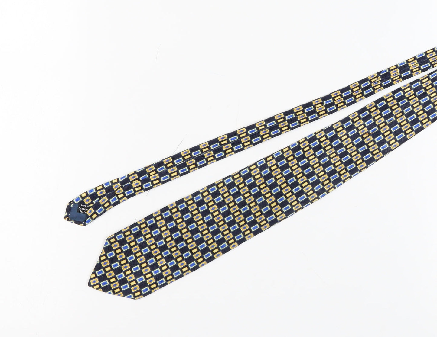 Mens Cezan Multicoloured Geometric 100% Silk  Tie