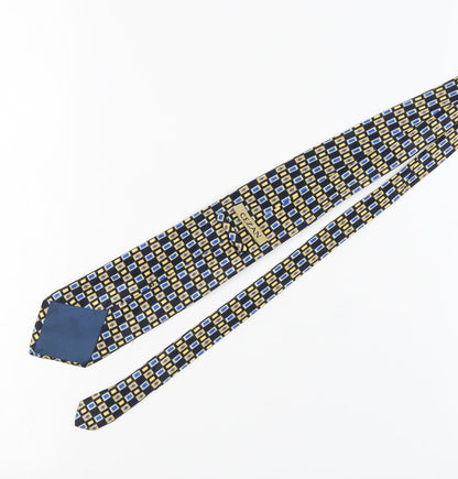 Mens Cezan Multicoloured Geometric 100% Silk  Tie