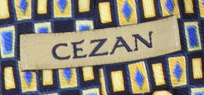 Mens Cezan Multicoloured Geometric 100% Silk  Tie