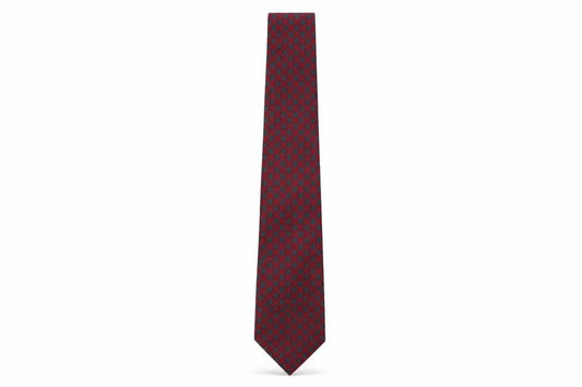Mens Moss Bros Red Polka Dot  Designer Tie
