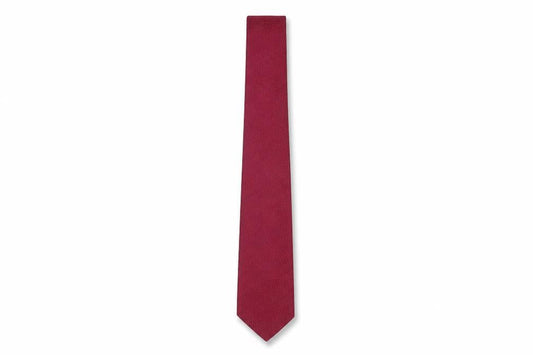 Mens T.M. Lewin Red Geometric 100% Silk Slim Tie