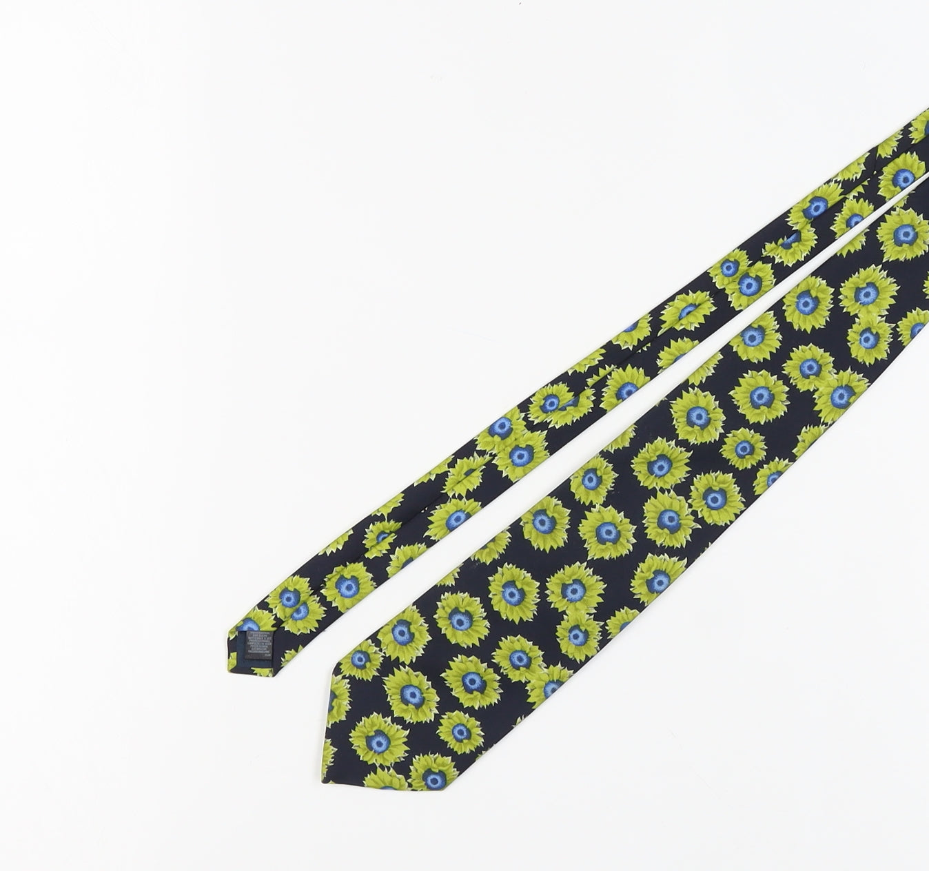 Marks and Spencer Men's Black Floral Silk Tie
