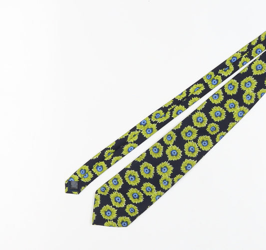 Marks and Spencer Men's Black Floral Silk Tie