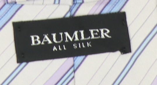 Mens Bäumler Multicoloured Striped 100% Silk  Tie