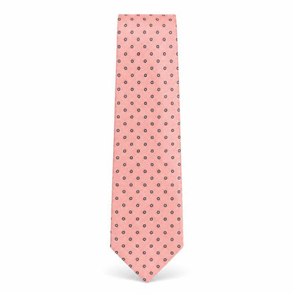 Jules B Men's Pink Silk Polka Dot Tie