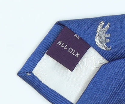 TM Lewin Men's Blue Silk Animal Print Tie