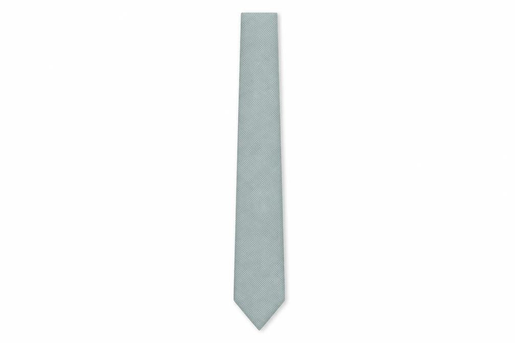 Mens NEXT Blue Geometric 100% Polyester Slim Tie