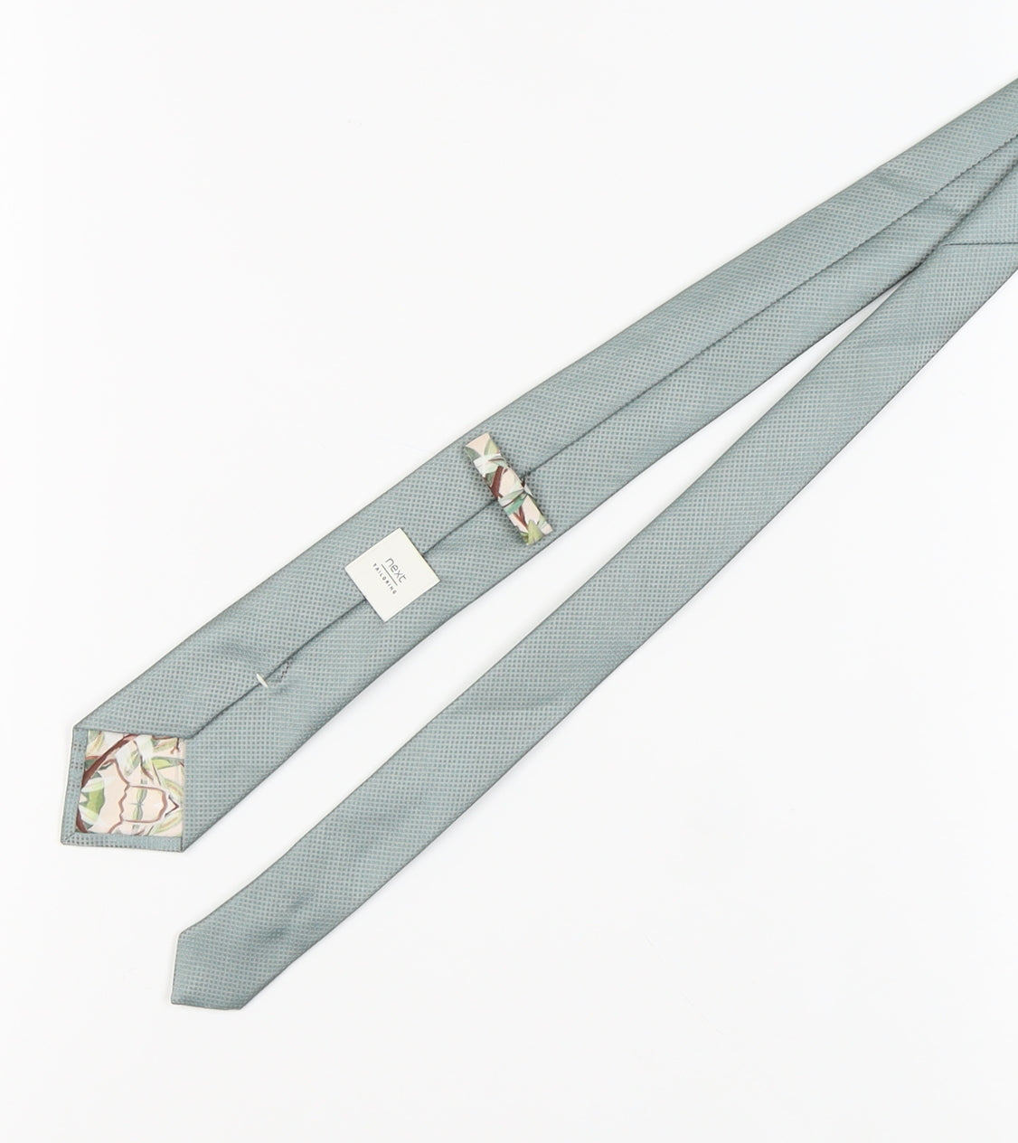 Next Men's Blue Geometric Slim Tie