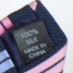 Thomas Nash Men's Blue Striped Silk Tie