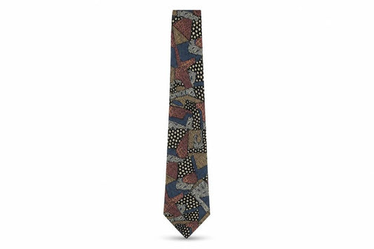 Bruno Ferrari Men's Multicoloured Geometric Tie