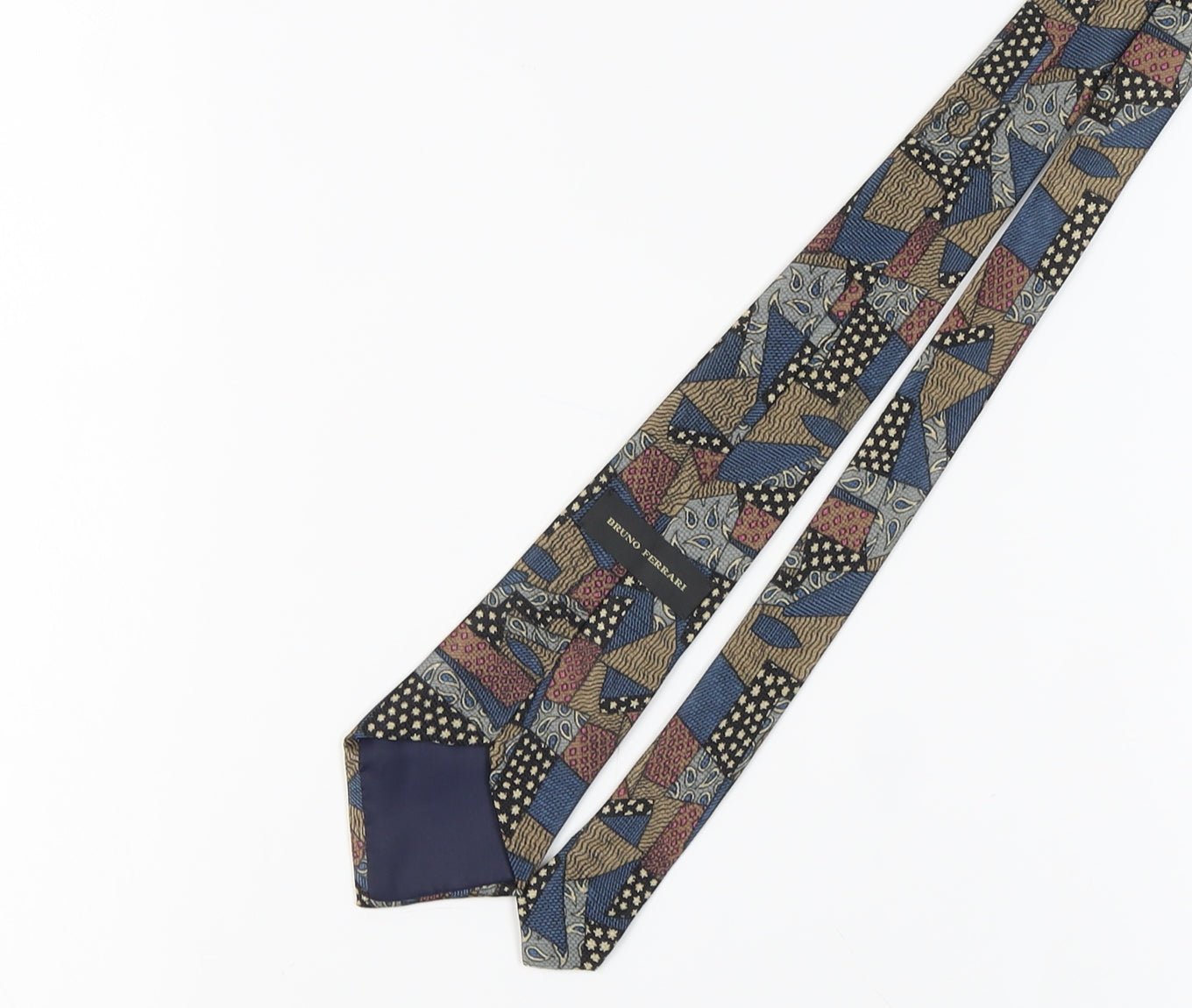 Bruno Ferrari Men's Multicoloured Geometric Tie
