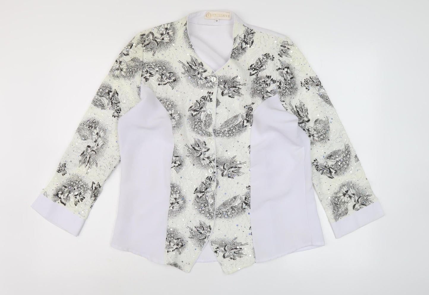Womens UK Size M Exclusive White  Blouse