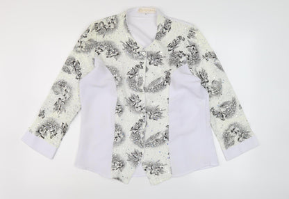 Womens UK Size M Exclusive White  Blouse
