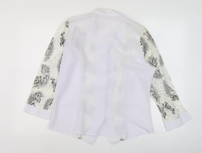 Womens UK Size M Exclusive White  Blouse