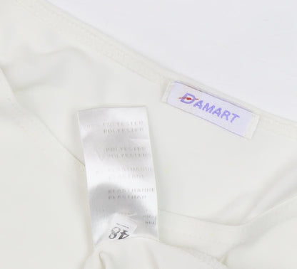Womens UK Size 14 Damart Beige Basic T-Shirt