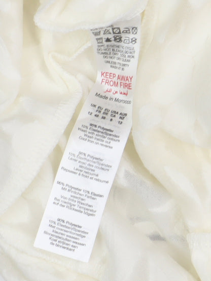 PrettyLittleThing White Floral Halter Jumpsuit Size 12