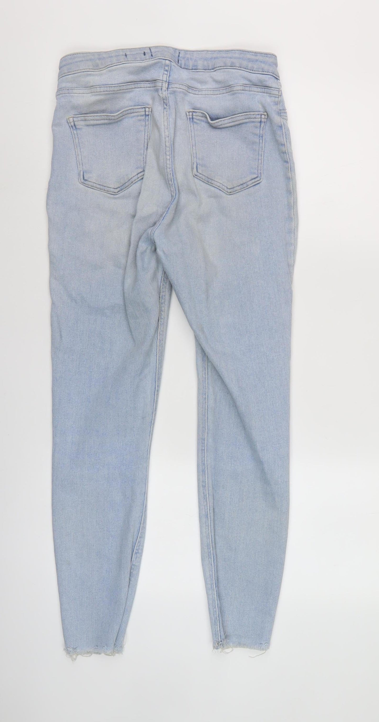 Halli Women Blue Skinny Jeans Size 12 Denim Pockets