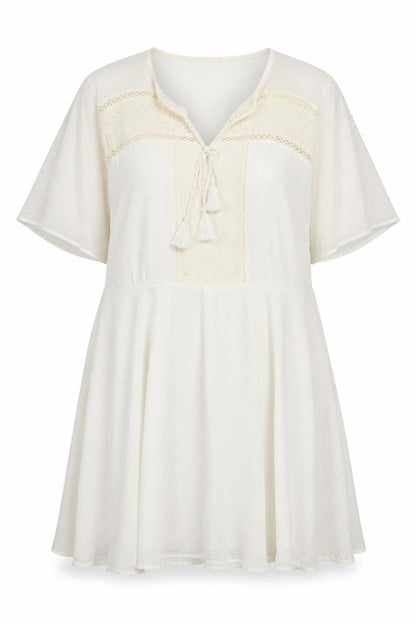 Simply Be Ivory Women's Dress, Size 18, Elegant Half Sleeve