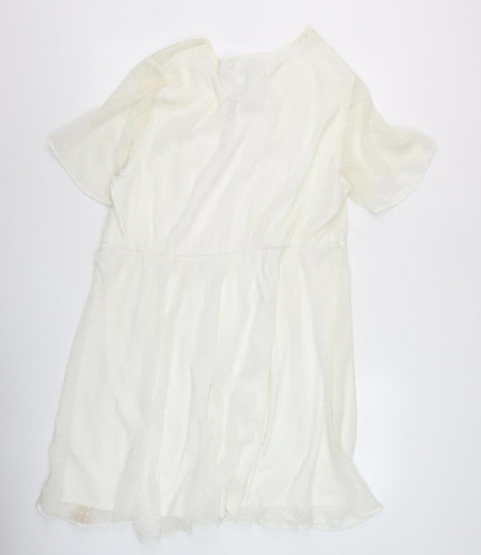 Simply Be Ivory Women's Dress, Size 18, Elegant Half Sleeve