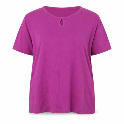Womens UK Size L EWM Pink Basic T-Shirt