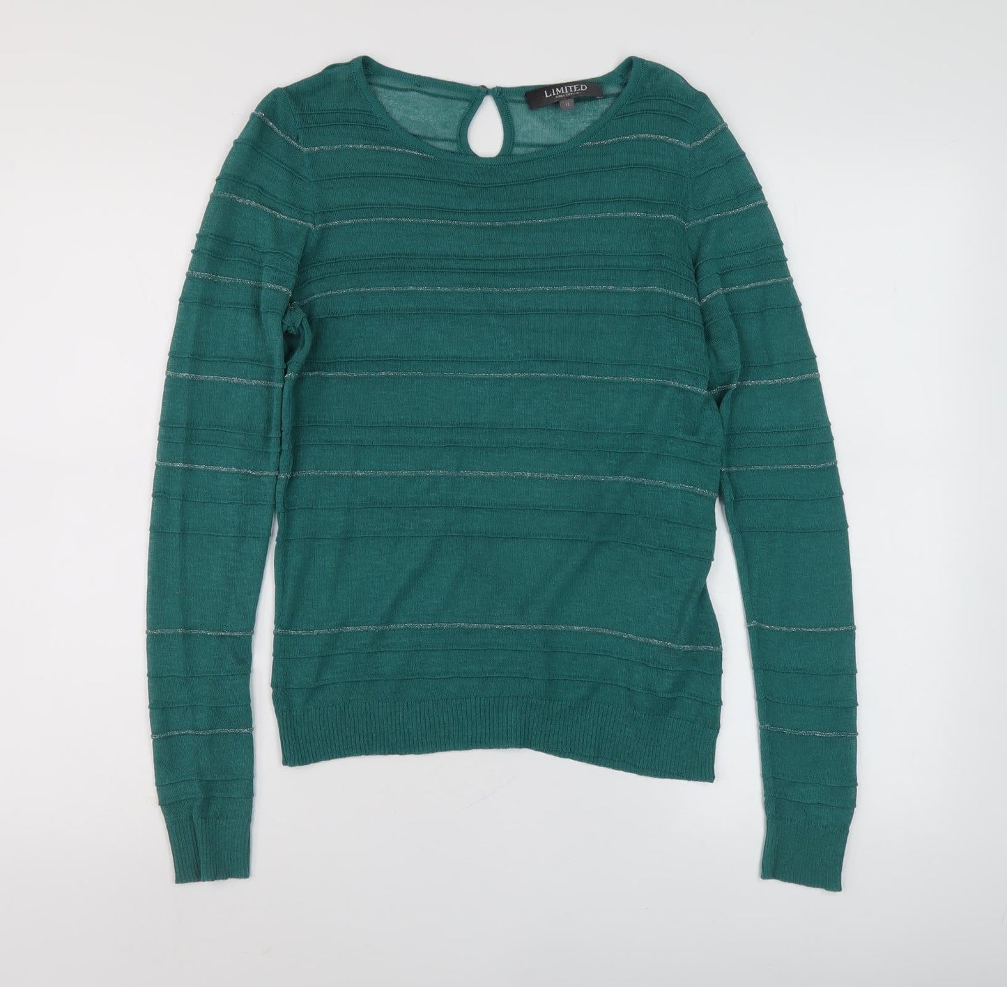 Womens UK Size 12 Limited Collection Green Pullover Jumper