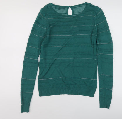 Womens UK Size 12 Limited Collection Green Pullover Jumper
