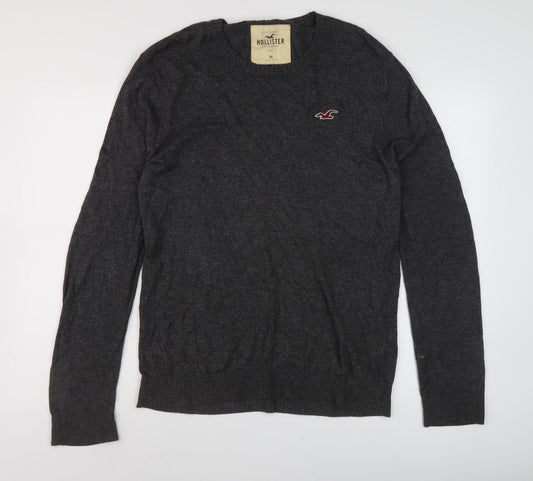 Hollister Men's Black Pullover Sweater Size M