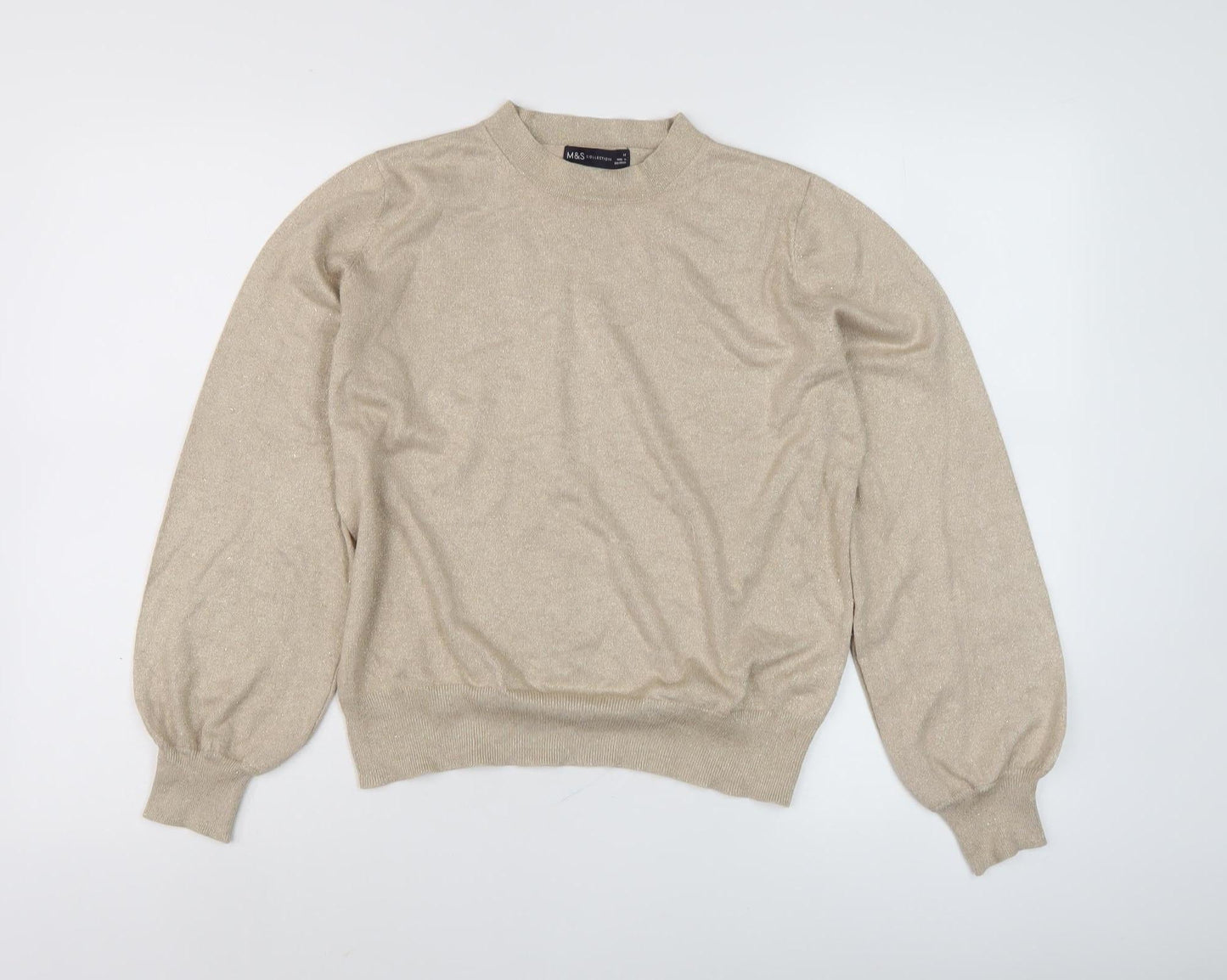 Womens UK Size M Marks and Spencer Beige  Jumper